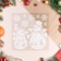 Stickers on the windows "New Year" snowmen, 26 x 21 cm