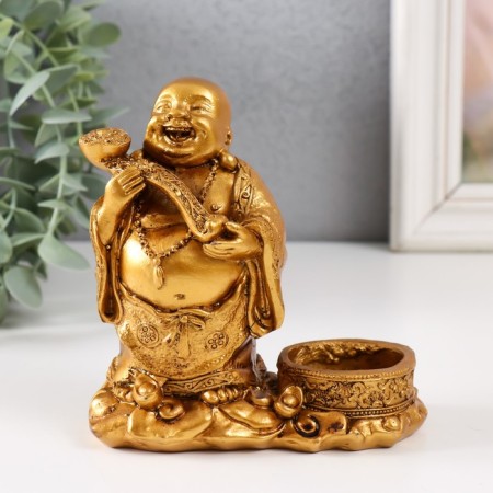 Souvenir Polystone candlestick per 1 candle d = 3.7 cm "Cash Hote" 12x6x12 cm