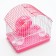 A cell for rodents equipped RT-2C, 23 x 16.5 x 20 cm, pink