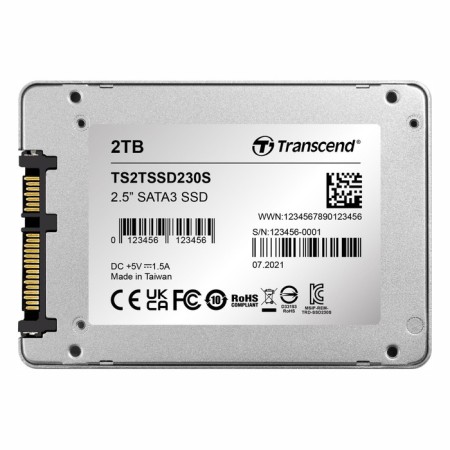 SSD Transcend Sata III 2TB TS2TSSD230S SSD230S 2.5 "-4