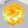 Sequins "circle in the ring" Orange set 30 g d = 2 cm