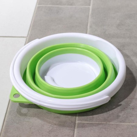 Folding bucket, 5 l, 26 × 26 × 20 cm, color mix-2