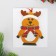 Set for creativity - create a Christmas tree decoration from felt "deer in a scarf"