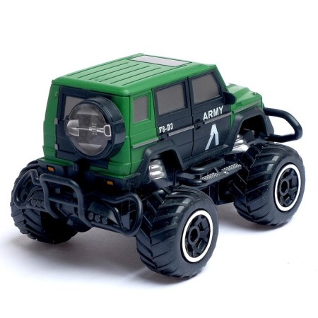 Army radio -controlled jeep, works on batteries-2