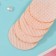 Orange cotton pads 50 pcs in the p/e package