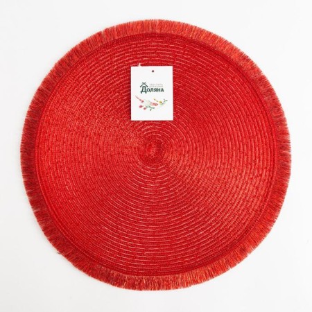 Serving shade "Shine", central red, d 38 cm-2