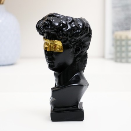 Kashpo - organizer "Bust David" black with gold, 9x17x8.5cm-2