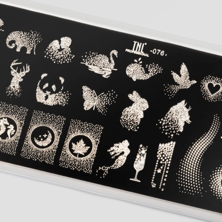 TNL Premium fantasy dots stamping plate-1
