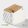 Porcelain Bank for bulk products with a spoon Bellatenero, 950 ml, white color