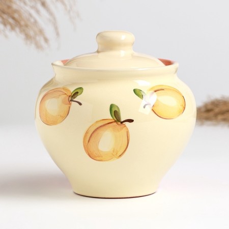 A baking pot "Russian" 0.85l / 14x14cm, peach kiss