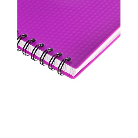 Notebook A5, 80 sheets in the cage on the crest Erichkrause "Glance Vivid", plastic cover, offset block, whiteness 100%, mix-14
