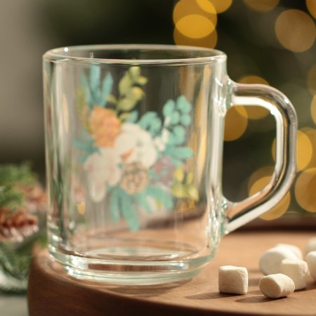 New Year! Glass glass "New Year's bouquet", 200 ml-3
