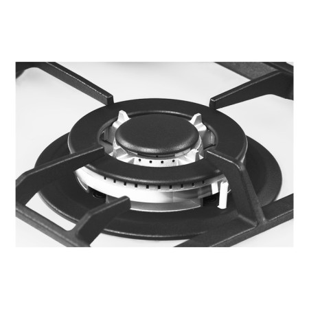 Hon surface Nordfrost HM 6042 W, gas, 4 burners, white-4