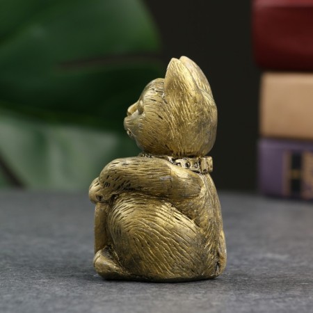 Figure "Cat Money" gold, 8x5x5cm-1