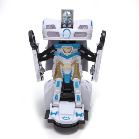 Police robot, transformed, light and sound effects-5