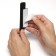 Furniture handle self -adhesive cappio, l = 108 mm, plastic, black color