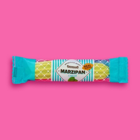The barn -glazed marzipan bar, with mint, 40 g-1