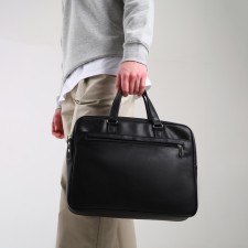 Business Business on a zipper, Textura, 2 external pockets, black color