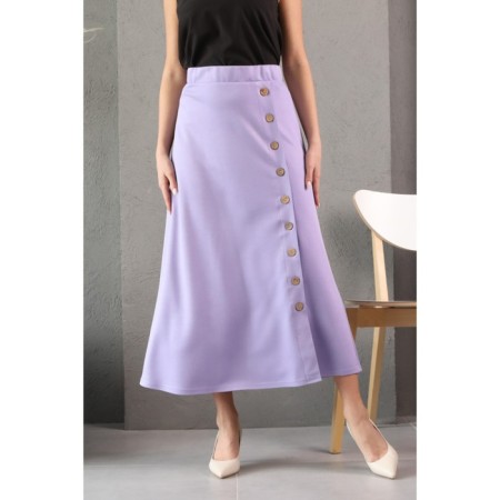 Female suit, size 54, lilac color-3