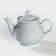 Porcelain kettle "Watercolor", 400 ml, light-gray color