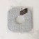 Square Raccoon, with a neckline, 21 × 21 cm, microfiber, gray color.
