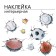 Sticker 3D Interior balls 70*50cm