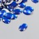 Decor for creativity Plastic "Rhil Obv. Bright blue" set of 150 pcs 1x1.4 cm