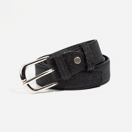 Building belt, width 2.8 cm, screw, buckle metal, black color