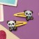Invisibility for hair "Princess" (set 2 pcs) Panda, 5.5 cm, yellow