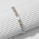 Bracelet with rhinestones "ice" elegance, 2 rows, rainbow color in silver, 18 cm