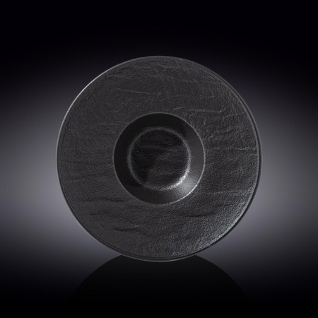 Deep plate Wilmax England Slate Stone, D = 27 cm, 250 ml, Black slate color