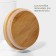 Glass Bank for bulk products with a bamboo cover and a spoon "Eco", 400 ml, 10.5 × 8.5 cm