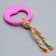 Chewing toy with a rope "Girya", pink