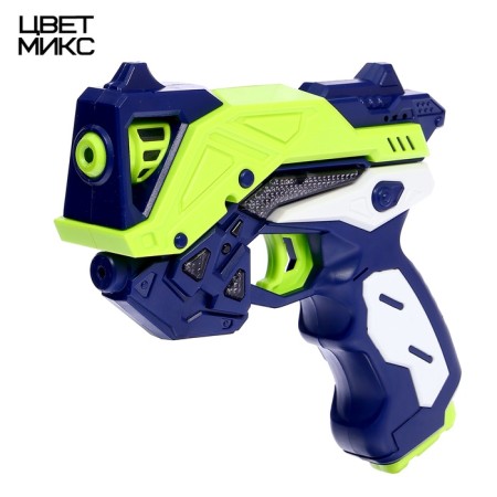 Space Blaster gun, light, sound, works from batteries, mix color-5