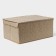 The storage box "Points", 45 × 30 × 20 cm, beige color