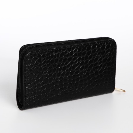 Women's wallet with lightning, black color-1