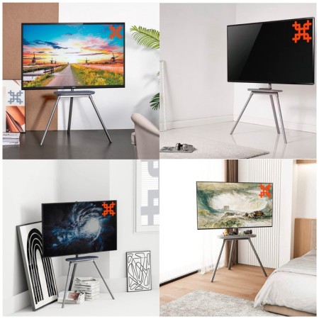 Star Uniteki ST005NS for TV mobile, floor with a shelf diagonal 37-65 inches-5