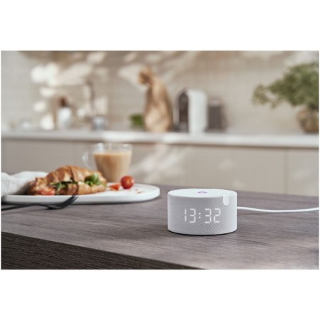 Smart column "New Yandex Mini Station", Voice Assistant Alice, 10W, with a clock, gray-2