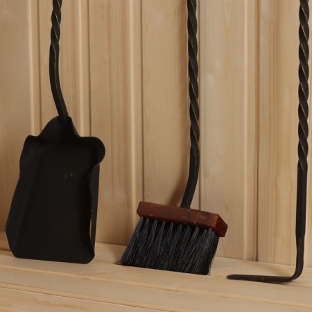 Set for the fireplace "Leon" (poker, scoop, brush), gold-6