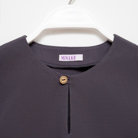 Set for a boy (shirt, shorts) minku: Cotton Collection color gray, height 134-8