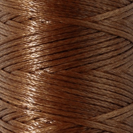 The threads are waxed, flat, 150d/16, 0.8 mm, 50 ± 2 m, the color is light brown
