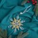 Christmas tree decoration "Snowflakes Righty shine" 14x14 cm, mix, transparent-gold
