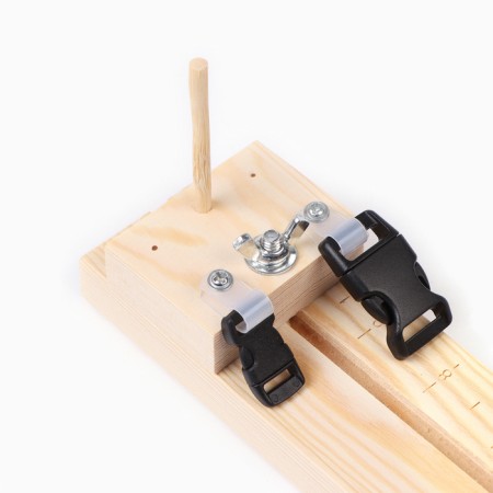 A set for weaving from a paracord, 10 items, with a wooden machine, needles, fastxes-5