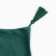 A set of decorative pillowcases Ethel with brushes, green color, 45x45 cm - 2 pcs, polyester, velor