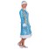 New Year! Snegurochka carnival costume, brocade fur coat, hat, mittens, blue color, p. 46
