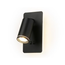 Светильник светодиодный настенный с выключателем Ambrella light, Wall, FW2466, LED, 9 Вт, 675Lum, 4200К, цвет чёрный