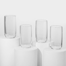 Set of glass glasses ICONIC, 540 ml, 4 pcs