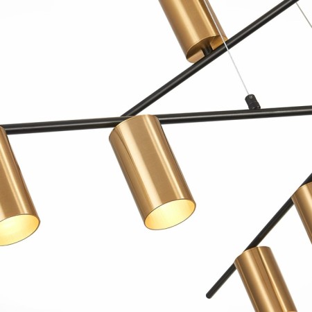 Ceiling lamp ST LUCE. SL1206.402.12. Sormano. 12x7 W, GU10, 120x120x65 cm, black color-11