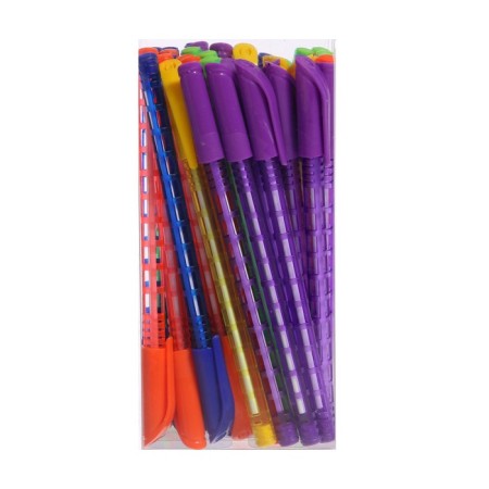 Ballpoint pen "Romantic stories", 1.0 mm, blue rod, neon case-4