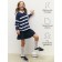 Sweater Knitted Children's Amarobaby Strip, Height 128 cm, Blue Color